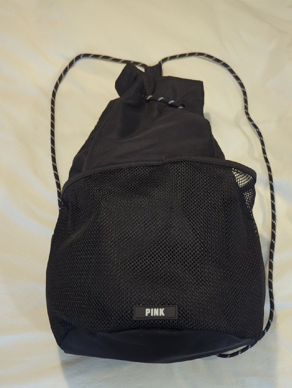 PINK Black Backpack Like New!